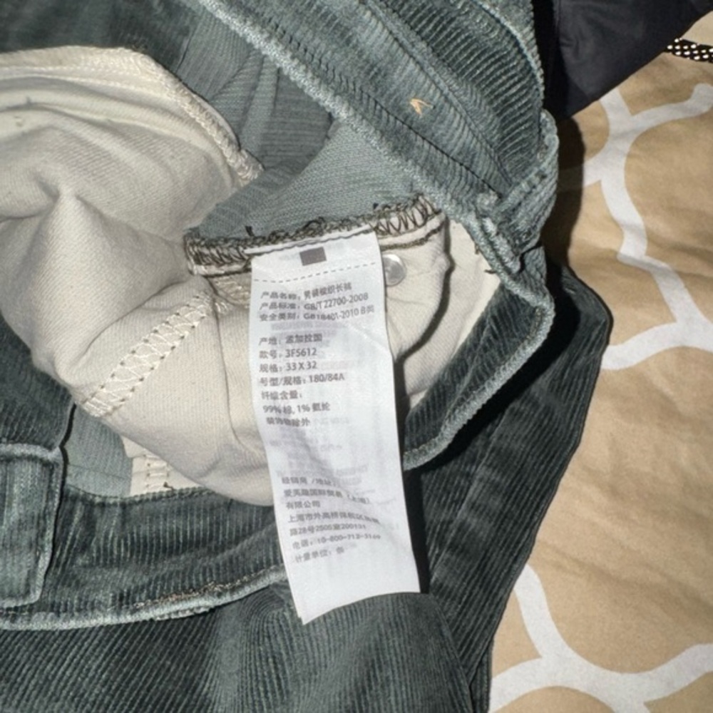 Hollister I Men’s I Corduroy I Dusty-Olive GreenI Pants